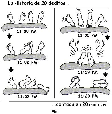 La historia de los 20 deditos...